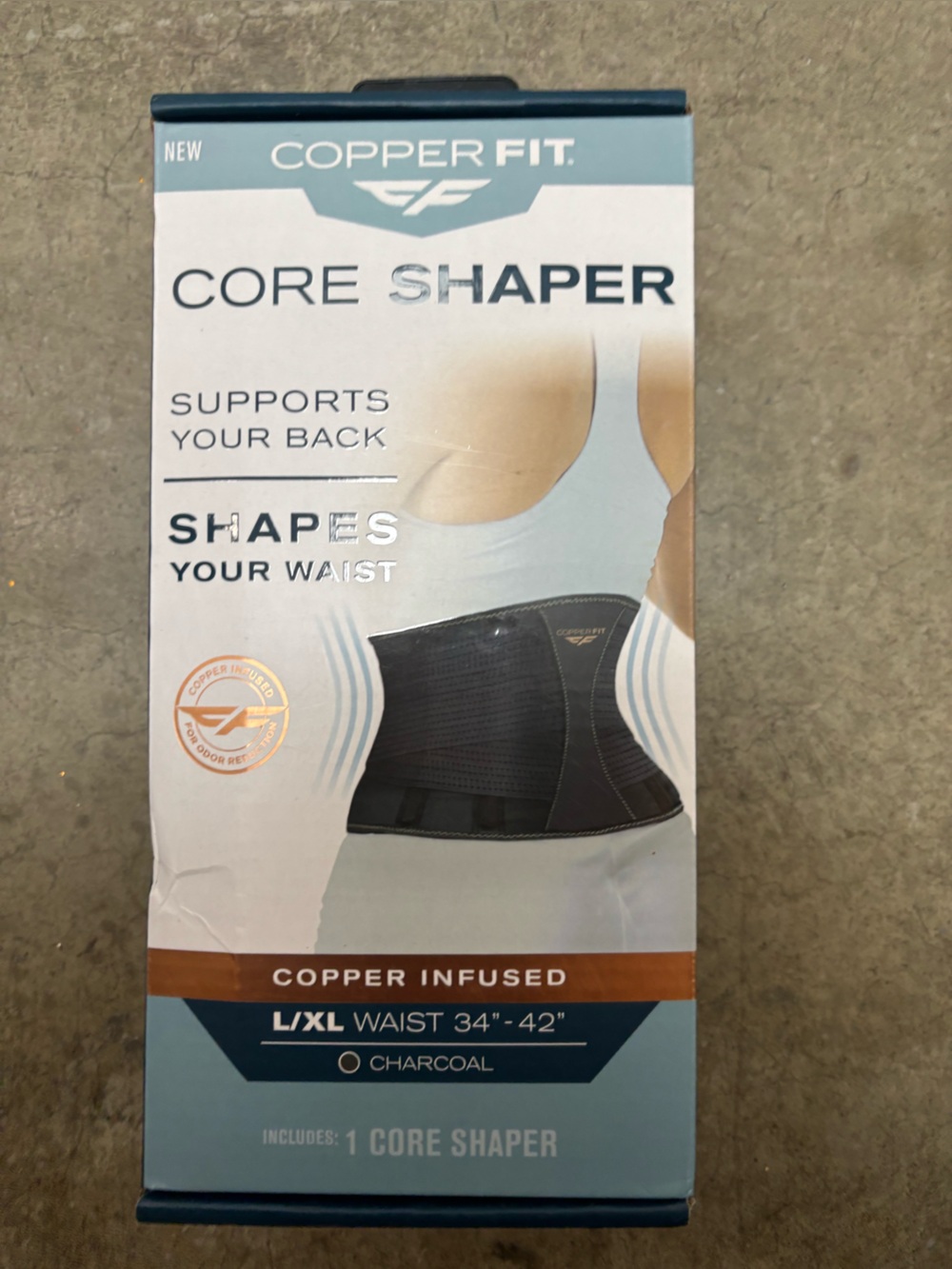 Core Shaper Waist Support - Charcoal (L/XL)